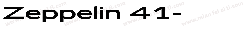 Zeppelin 41字体转换